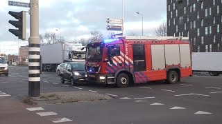 P1 Brandweer Rijopleiding Krijgt aanrijding tijdens spoedrit in Groningen [upl. by Neahs]