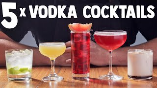 5 x Easy Vodka Cocktails part 1 [upl. by Lantz487]