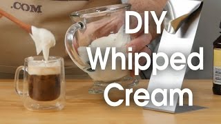 DIY whipped cream in 60 seconds [upl. by Sorel159]