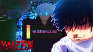 KAIZEN CLAN TIER LIST [upl. by Graner]