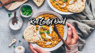 Red Lentil Dahl  Easy Indian Recipe [upl. by Etnor]