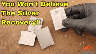 Smelting Pure Silver From Industrial Scrap [upl. by Sibbie308]