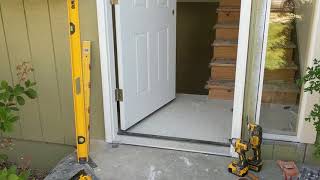 Jeld Wen Front Door Installation  Really crappy products and craftsmanship PART 1 [upl. by Dragon]