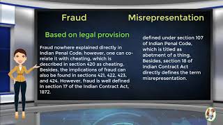 What is Difference Between Fraud amp Misrepresentation [upl. by Steen]