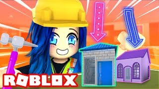 Building the SMALLEST house in Roblox Bloxburg [upl. by Krenn234]