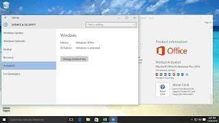 How to Activate windows 10 and microsoft office 2016 [upl. by Warton]