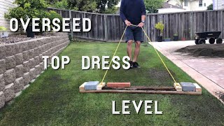 Lawn Rejuvenation Part 2of4  OverSeed Top Dress amp Level [upl. by Sophia]