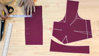 Blouse cutting Easy Method step by step full tutorial [upl. by Nievelt]