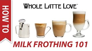 Milk Frothing for Beginners [upl. by Gnof]