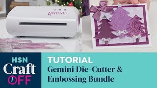 How To Use The Gemini DieCutting and Embossing Machine  HSN Craft Off [upl. by Oretna]