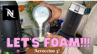 How To Foam Milk With Aeroccino 3 Make Coffee With Foam Tips amp Tricks  Easy Foamed Latte Recipe [upl. by Hepsiba]