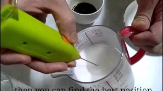 How To Make Latte Art with Mini Milk Frother [upl. by Cyrano]