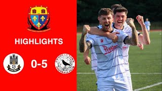 Caerleon 05 Cwmbrân Town  Gwent FA Senior cup  Quarter final highlights [upl. by Romie]