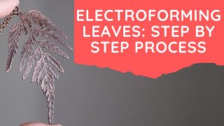 Electroforming Leaves Step By Step Process [upl. by Roberson]