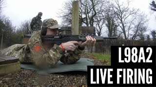 L98A2 Cadet GP rifle  Live firing Army cadet force instructors [upl. by Eiten]